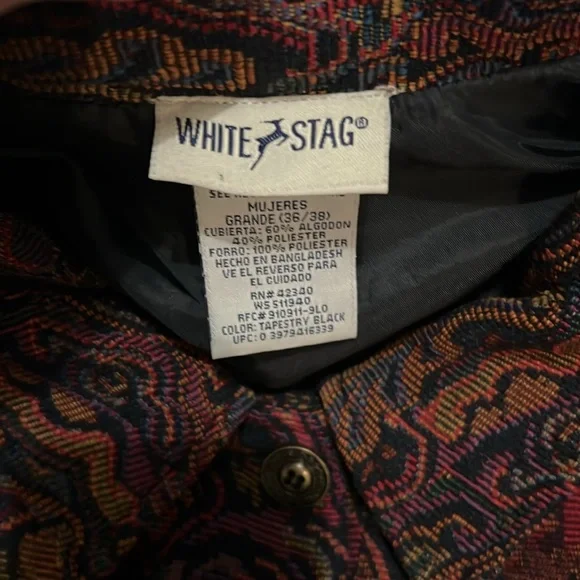 White Stag Multicolor Floral Tapestry Jacket - Picture 2 of 6